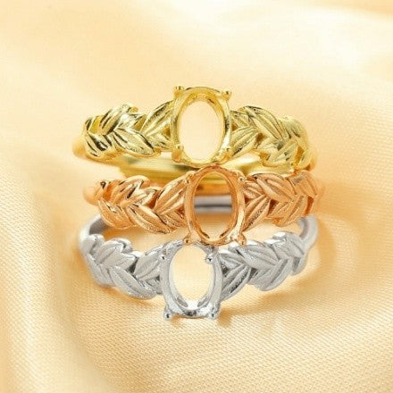 Tree Branch Leaf Ring